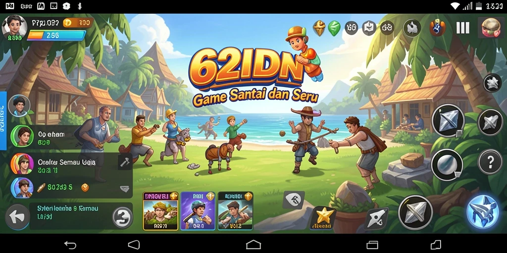 Tampilan gameplay 62IDN yang menyenangkan dan penuh warna.