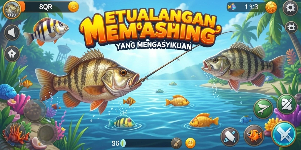 Tangkapan ikan besar di 8QR dengan latar belakang pemandangan indah.