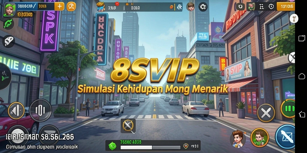 Tangkapan layar utama <strong>8SVIP</strong> menunjukkan gameplay yang mendebarkan dari simulasi kehidupan.