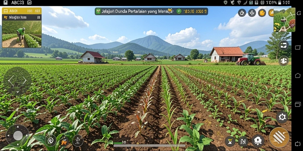 Screenshot gameplay <strong>ABC33</strong> menampilkan aktivitas bertani yang menarik.
