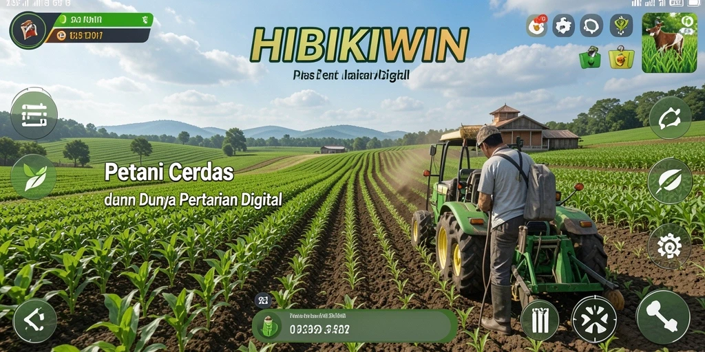 Tampilan gameplay HIBIKIWIN yang menarik dan penuh warna.