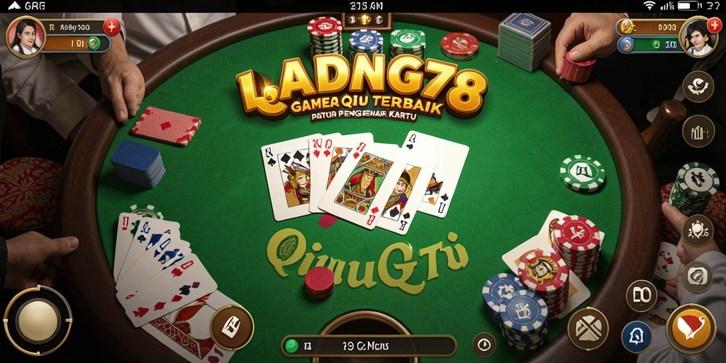 Tampilan gameplay seru dalam LADANG78 QiuQiu.