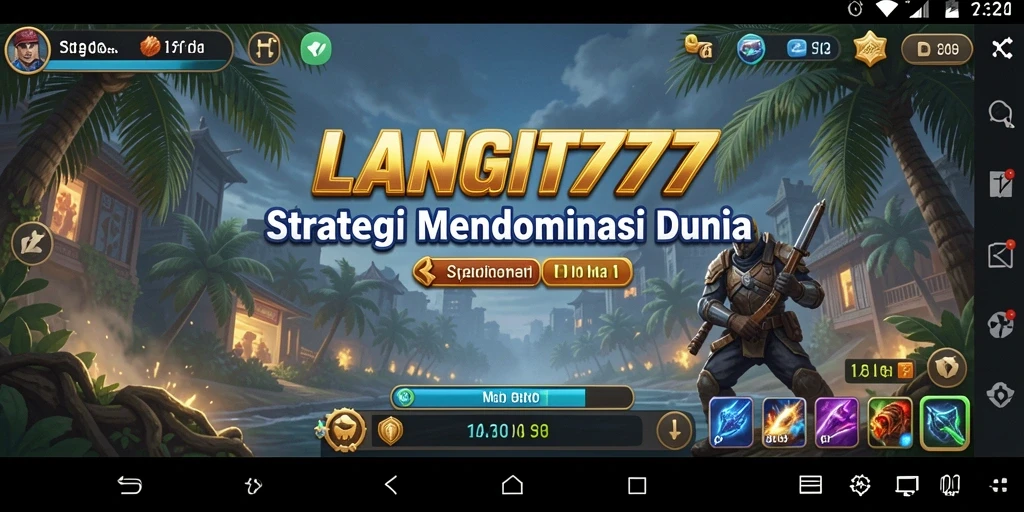 Tampilan screenshot menunjukkan aksi seru dalam pertempuran strategi.