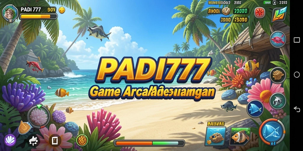 Screenshot PADI777 menampilkan aksi seru dalam gameplay Arcade.