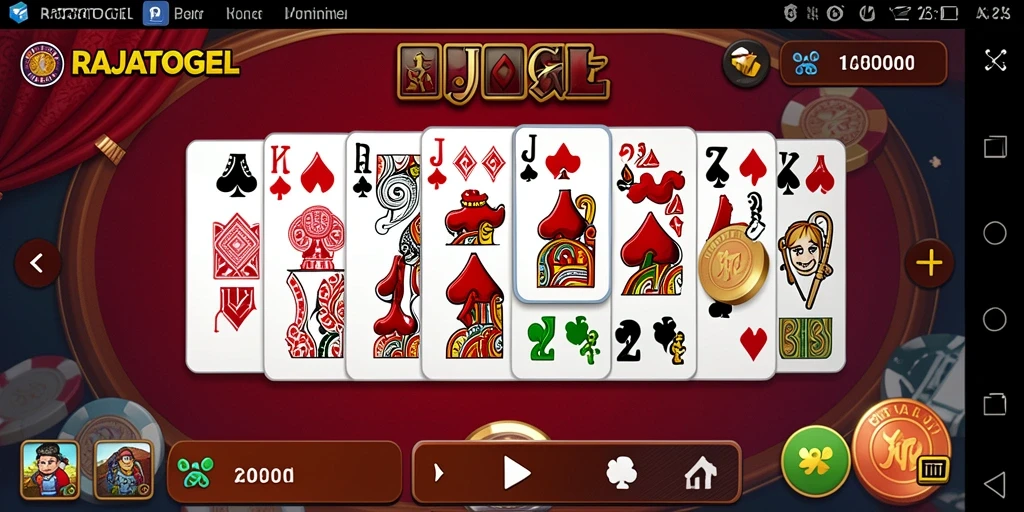 Tampilan gameplay RAJATOGEL yang seru dan menarik di aplikasi Domino.
