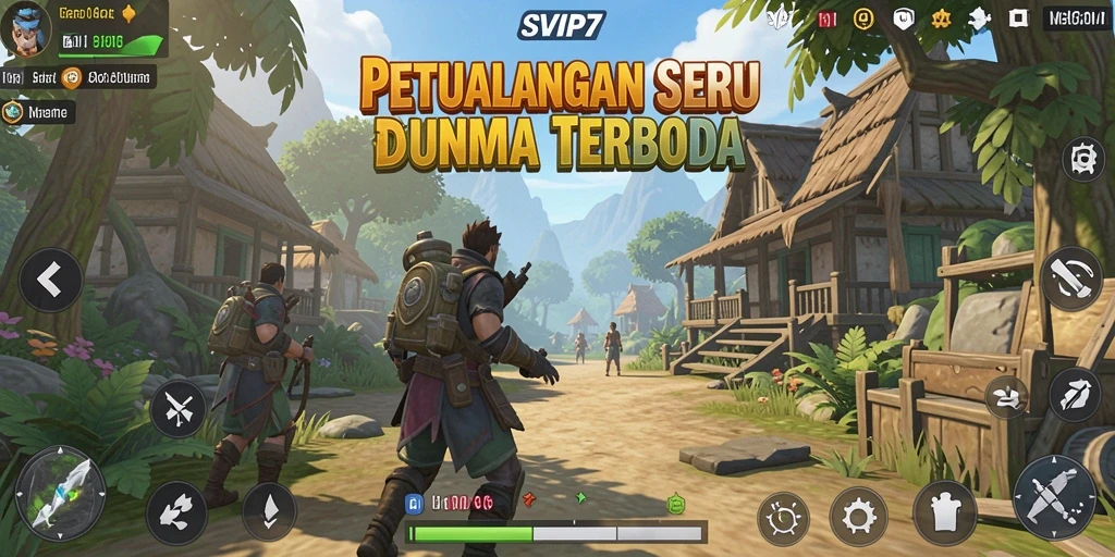 Gameplay SVIP7 yang menarik dalam dunia terbuka.