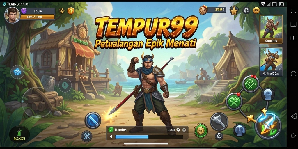 Tampilan menarik dari gameplay PETUALANGAN TEMPUR99 yang mendebarkan.
