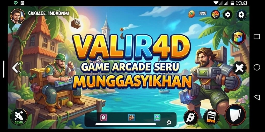 Tangkapan layar gameplay VALIR4D yang menunjukkan aksi seru di dalam game Arcade.