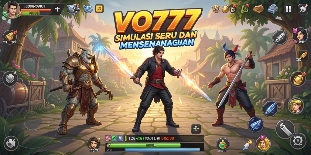 Tampilan gameplay VO777 yang menampilkan berbagai aktivitas menarik.
