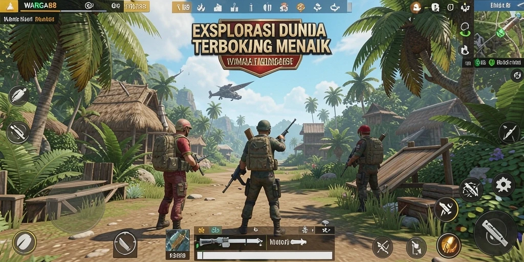 Tampilan gameplay WARGA88 yang menakjubkan dan luas.